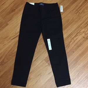 Old Navy Pixie Cut Mid-Rise Black Pants